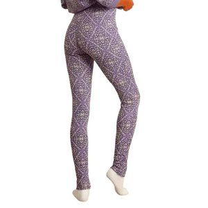 Free People Purple Patterned Leggings